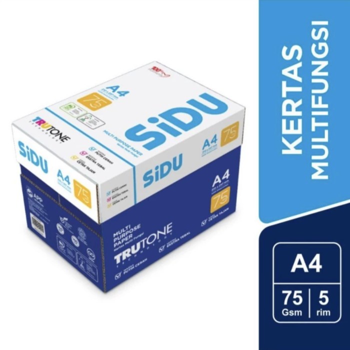 

Ready Stock Sidu Hvs A4 75Gr (Per Dus) *Khusus Pengiriman Instant* Cod