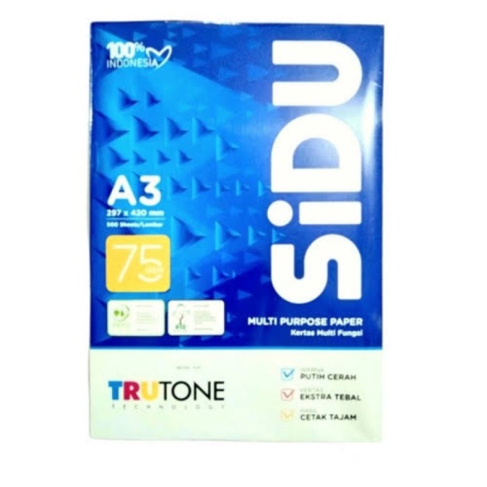 

Promo Kertas Hvs A3 75 Gram Sinar Dunia/ Kertas Hvs Sidu Cod