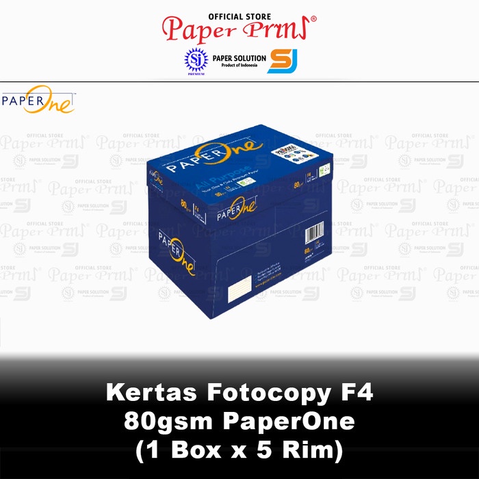 

Diskon Kertas Fotocopy Hvs F4 80Gr Paperone 1 Box Isi 5 Rim Packing Aman