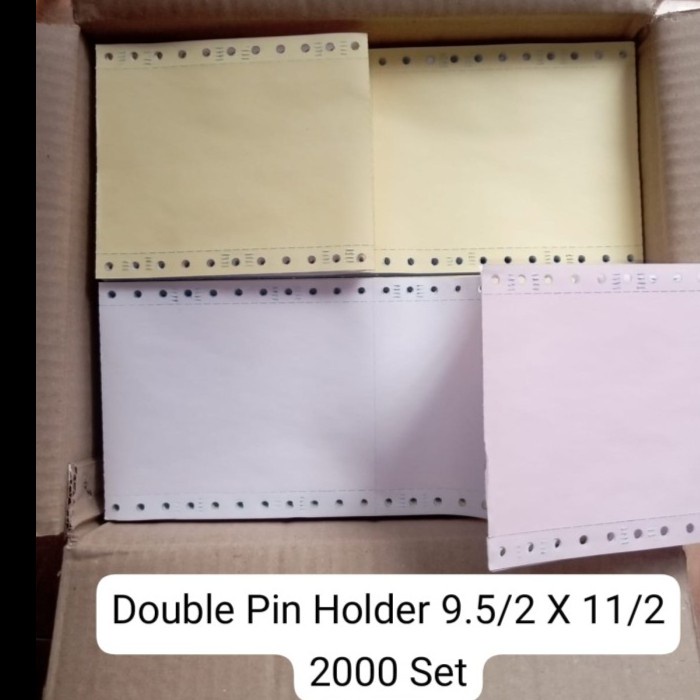 

Produk Terbaru Continous Form 9,5 X 11 (3Ply Bagi 2) Double Pinhole, Kertas Komputer Cod