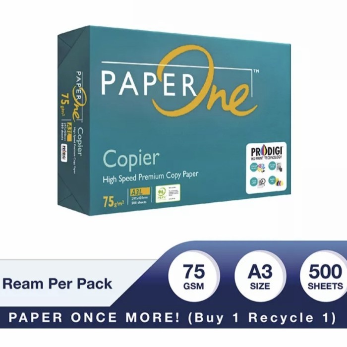 

Diskon Promo Kertas Hvs A3 75 Gr Paperone (1Rim) Packing Aman
