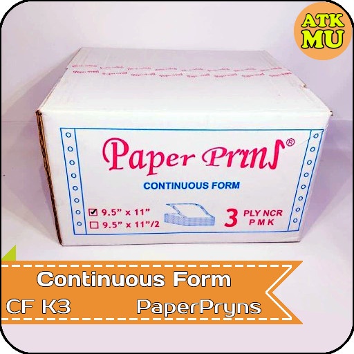 

Terbaru!! Kertas Continuous Form 9,5" X 11" 3 Ply Ncr K3 Paperpryns Packing Aman