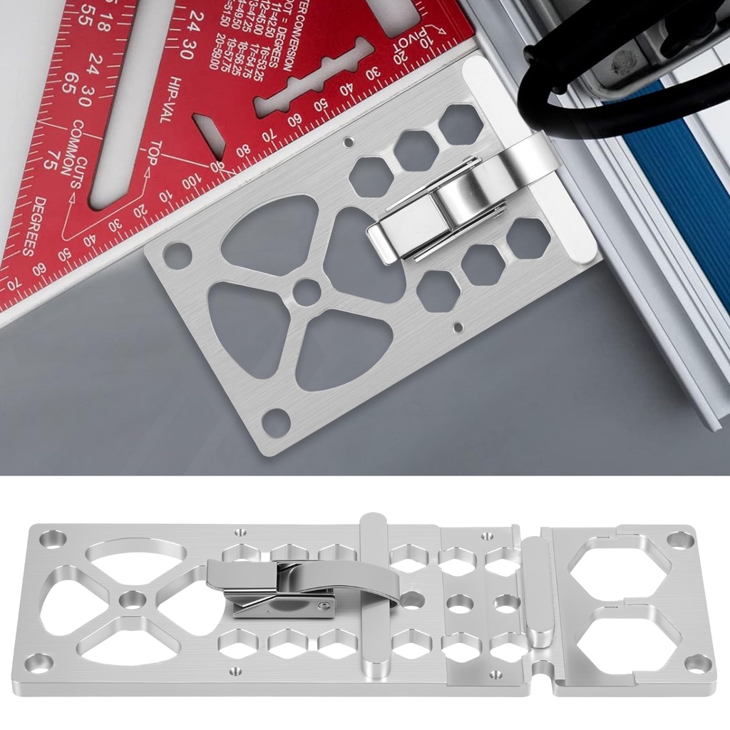 260mm Track Saw Guide Rail Aluminum Alloy Square 90 Degrees Right Angle Track Saw Guide Compatible w
