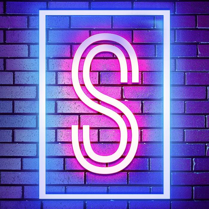 Pajangan Kamar Huruf Alfabet Neon Abjad Nama Aesthetic / Hiasan Dinding Cowok Cewek / Poster Keren