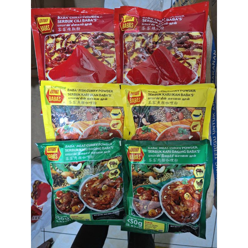 

Babas Meat curry / Babas Chili / Babas Fish Curry 250 Gram Murah