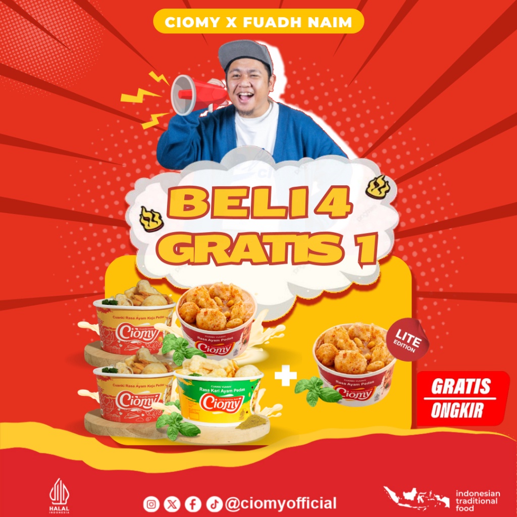 

Bundling 4 Mix Varian Cup Reguler + 1 Spicy Lite