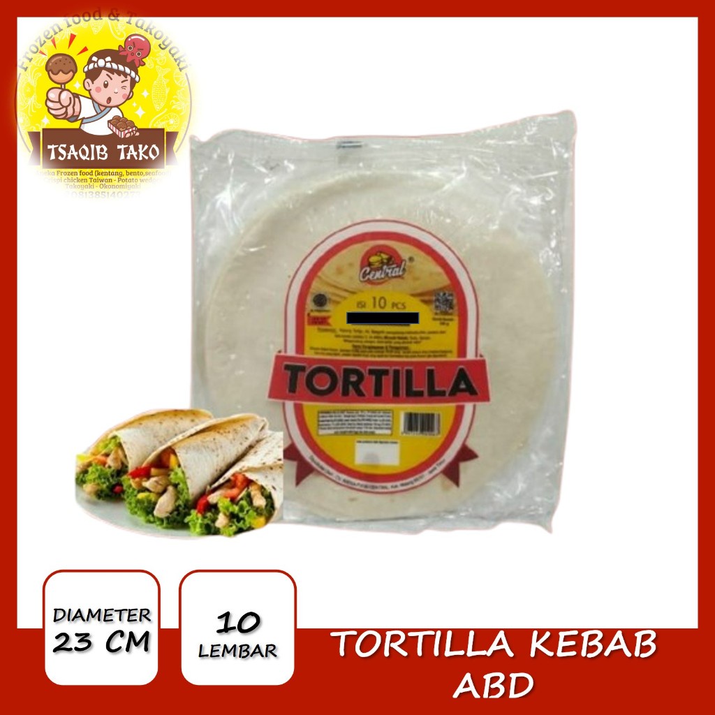 

Tortila Kebab Kulit Kebab - diameter 22 cm isi 20 -Tortila CENTRAL SEDANG TS - 10 LEMBAR