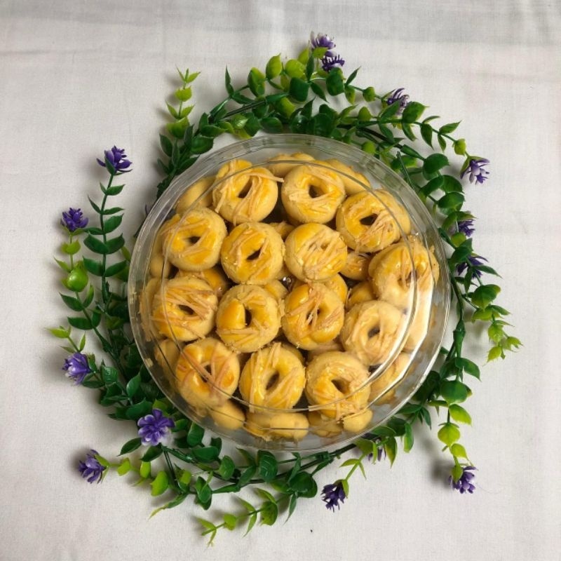 

Kue Kering Cincin Keju wisman Isi 250 gram toping keju homemade termurah / kue lebaran