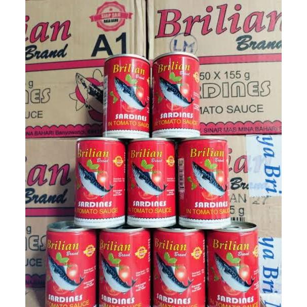 

Sarden Brilian Saus Tomat 155gr 15 kaleng Termurah Berkualitas