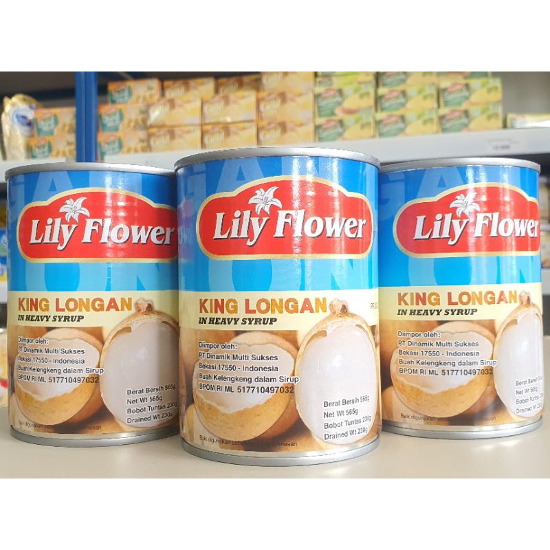 

Lily Flower Longan / Lily Flower Buah Kaleng Kelengkeng 565Gr