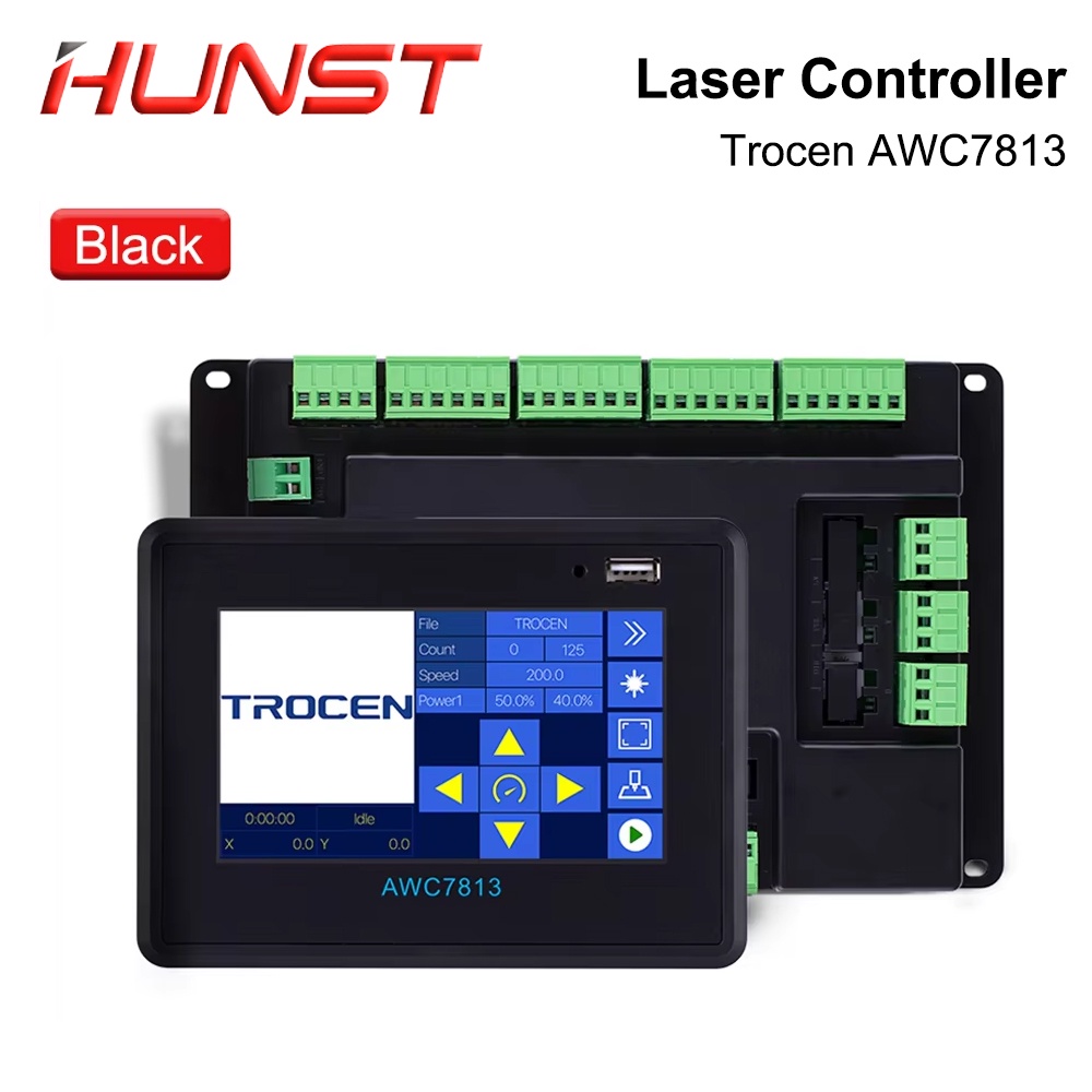 HUNST Trocen AWC7813 Co2 Laser Controller DSP Control System DIY Laser Control Replace AWC608 AWC708