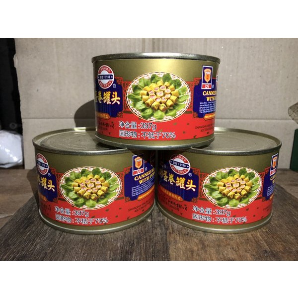 

NON HALAL DAGING MALING BABI ROLL TTS BRAND 397 GRAM MAKANAN KALENG DAGING BABI GULUNG CANNED PORK