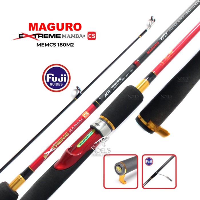 Joran Maguro EXTREME MAMBA CS Full Fuji 150 165 180 Galatama Spinning