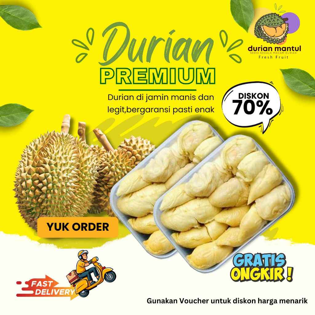 

Durian Kupas Medan Premium Berat 500gr Durian Kupas Nias Premium Berat 500gram Manis dan Legit