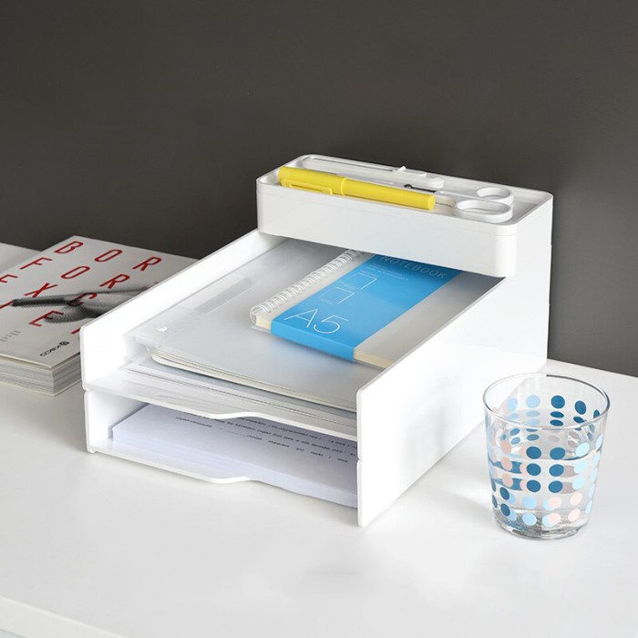 

Kaco Lemo Rak Organizer Penyimpanan Arsip Kertas A4 2 Pcs Rak Dokumen DiskonJual MurahHarga