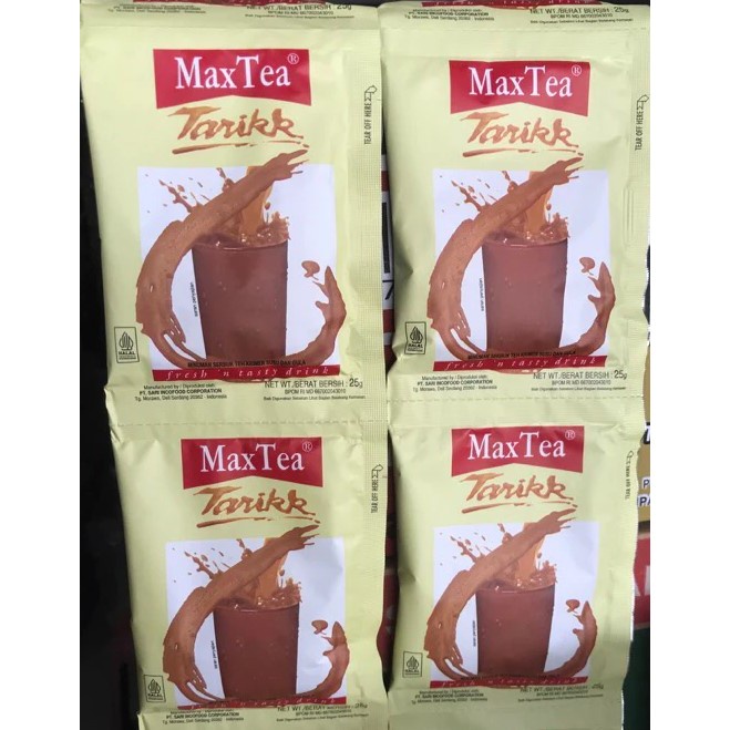 

MAX TEA TEH TARIK 25gr Sachet RENCENG ( ISI 10sachet ) PROMO
