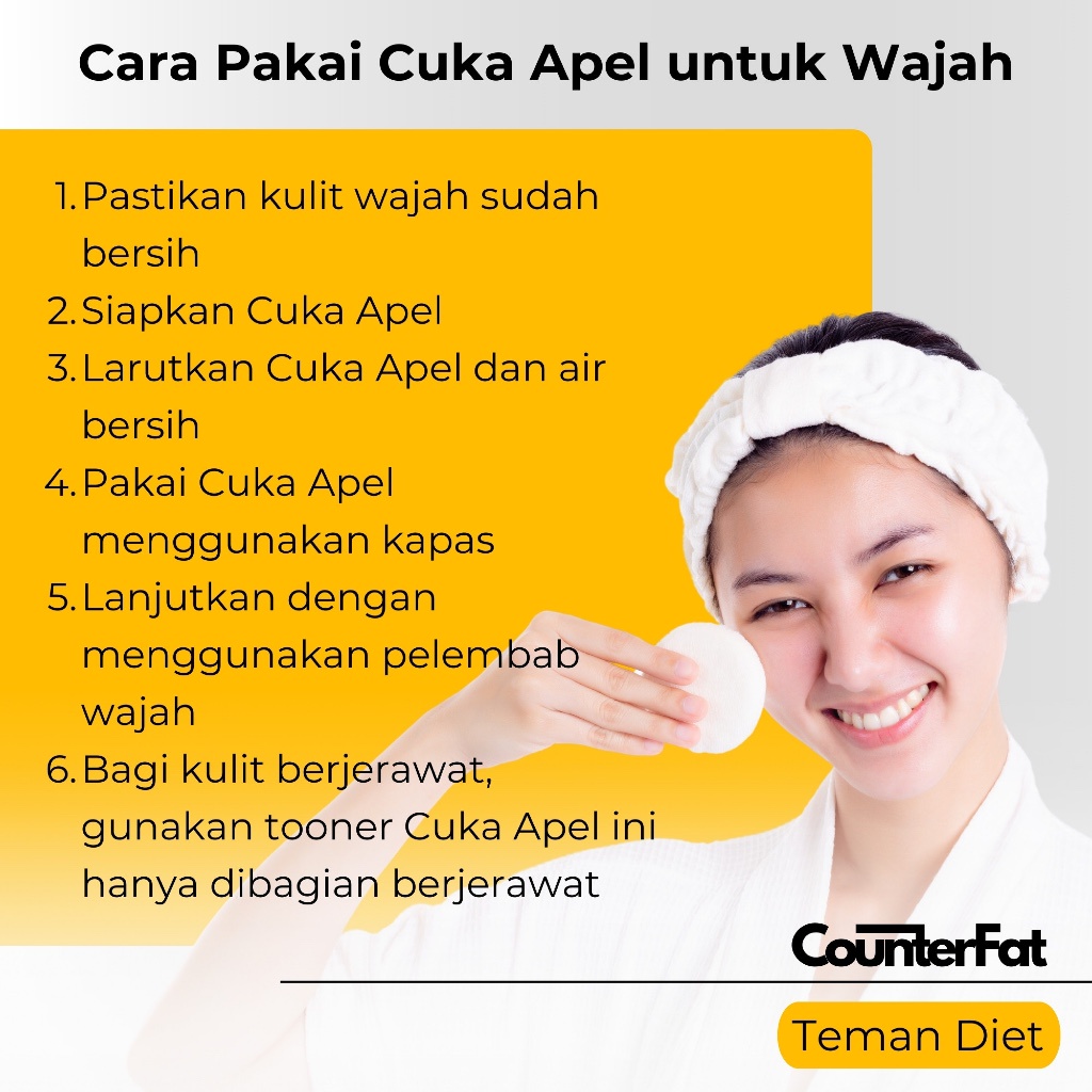 

CounterFat Cuka Apel 500ml With Mother Original Organik Apple Cider Vinegar Minuman Untuk Kesehatan