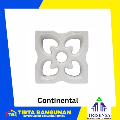 JJyoi- ROSTER KERAMIK TRISENSA 20X20 RO7B CONTINENTAL PUTIH
