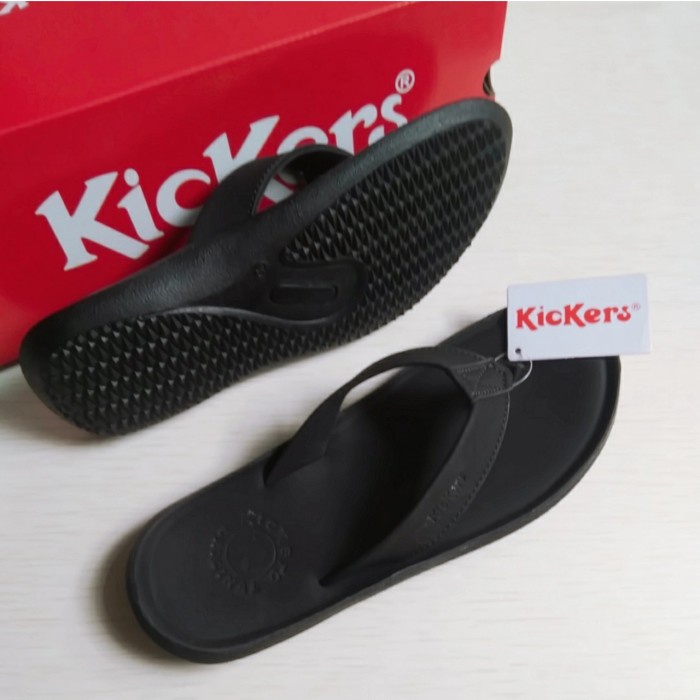 Terbaru sandal kickers pria - sandal jepit kickers kulit - sandal pria kickers top