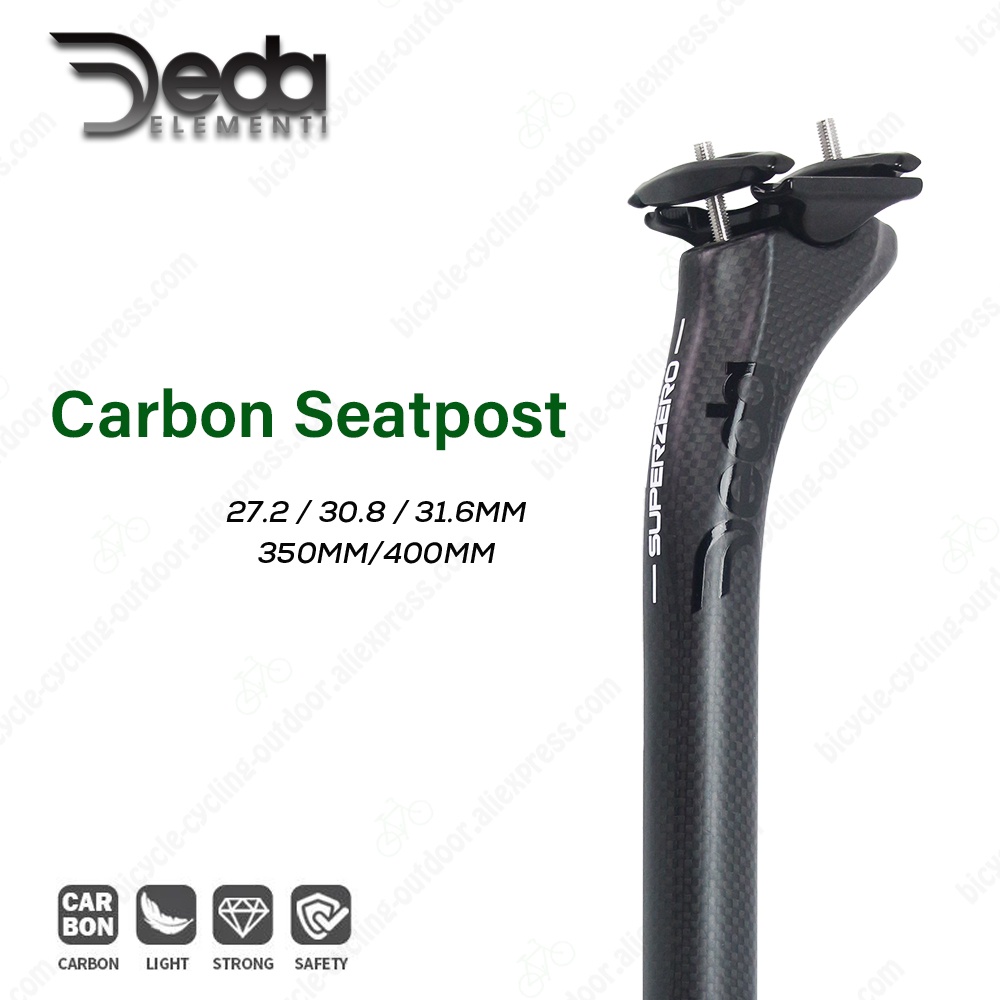 HTC DEDA Carbon Seatpost 27.2/30.8/31.6mm 3k Texture Offset 20mm Length 350mm/400mm Bike Seat Tube B