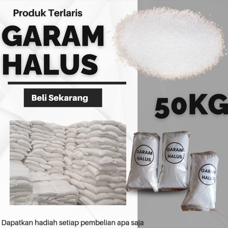 

GARAM HALUS 20KG - GARAM DAPUR 20KG - GARAM MASAK 5KG - GARAM - GARAM NON IODIUM - GARAM KONSUMSI -