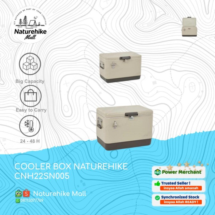 COOLER BOX PENDINGIN MAKANAN MINUMAN CAMPING NATUREHIKE CNH22SN005