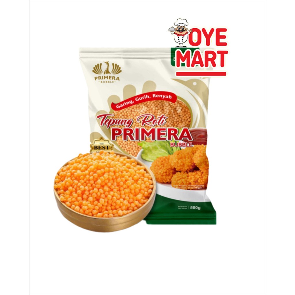 

PRIMERA TEPUNG BUBBLE CRUMBS 500GR / TEPUNG ROTI BOLA / TEPUNG CRISPY