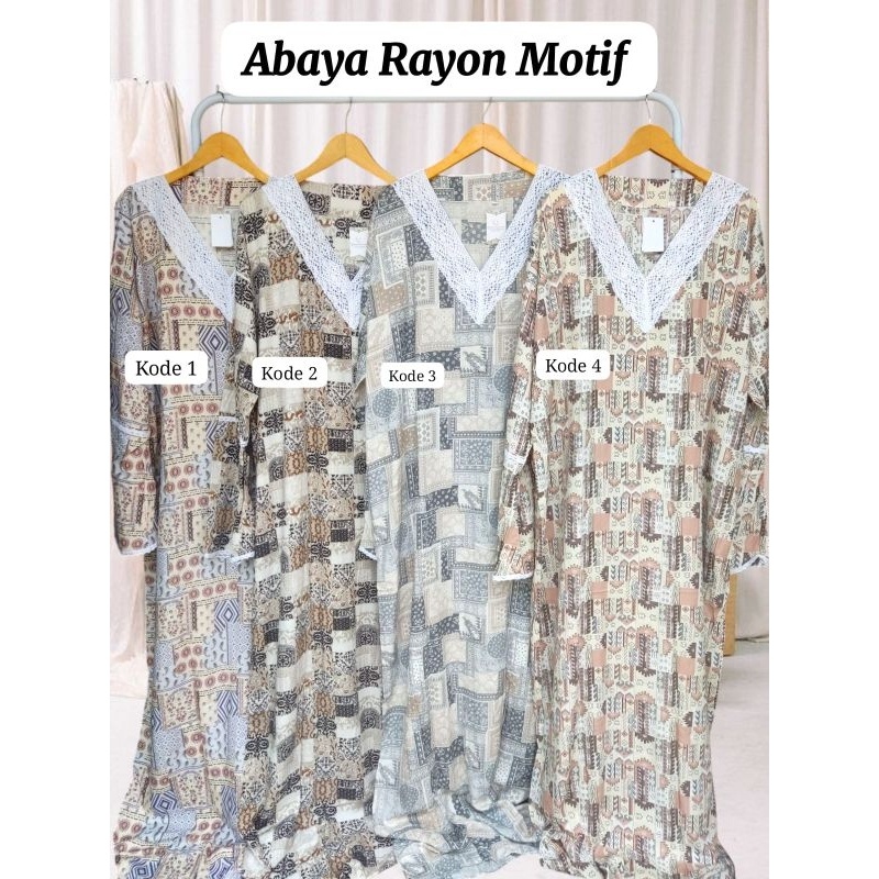 DISKON ABAYA MOTIF RAYON TERBARU DISTY COLLECTION