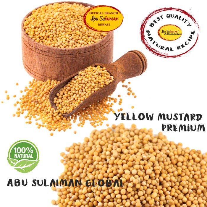 

YELLOW MUSTARD SEED 1 KG / BIJI YELLOW MUSTARD 1 KG / PREMIUM YELLOW MUSTARD / GROSIR HARGA PROMO