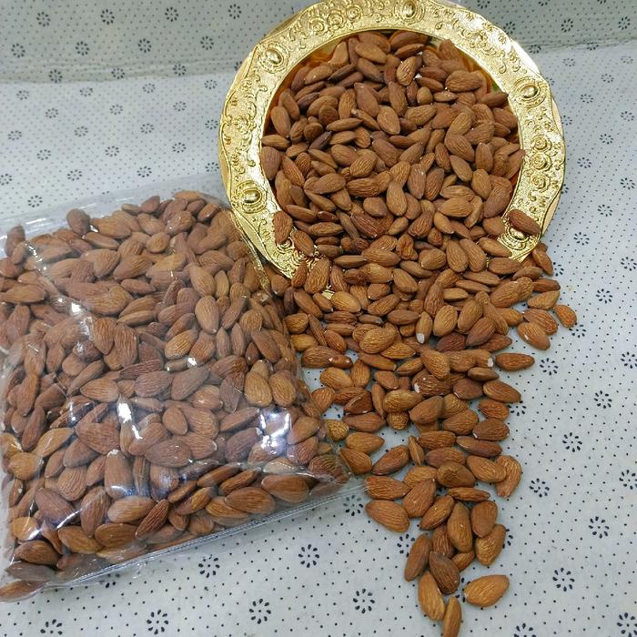 

SALE !!! KACANG ALMOND KUPAS UTUH SIAP MAKAN /ROASTED ALMOND FOOD SNACK READYY