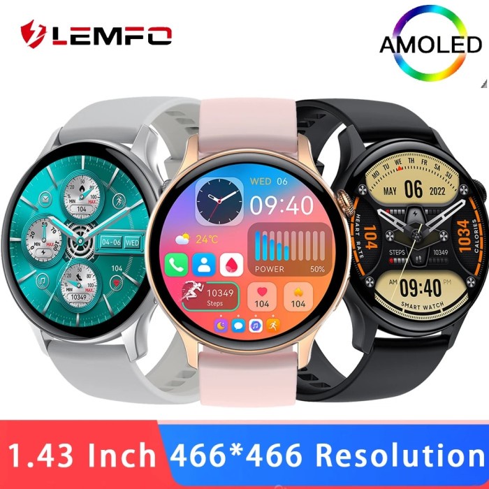 LEMFO Smart Watch Men Bluetooth Call Smartwatch Women Waterproof