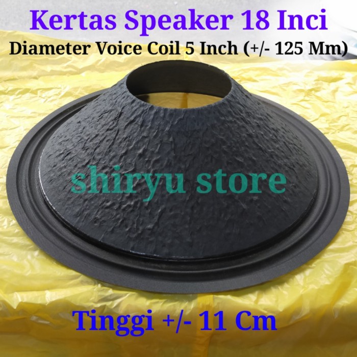 Sale Daun Membran Kertas Speaker 18 Inch Inci Coil Spool 5 Inch Garis Impor
