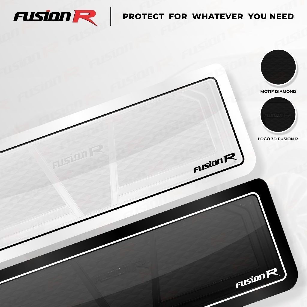 New Fusion R Dudukan Plat Mobil Brio Old Tatakan Tempat Plat Nomor Mobil Akrilik Mika Original