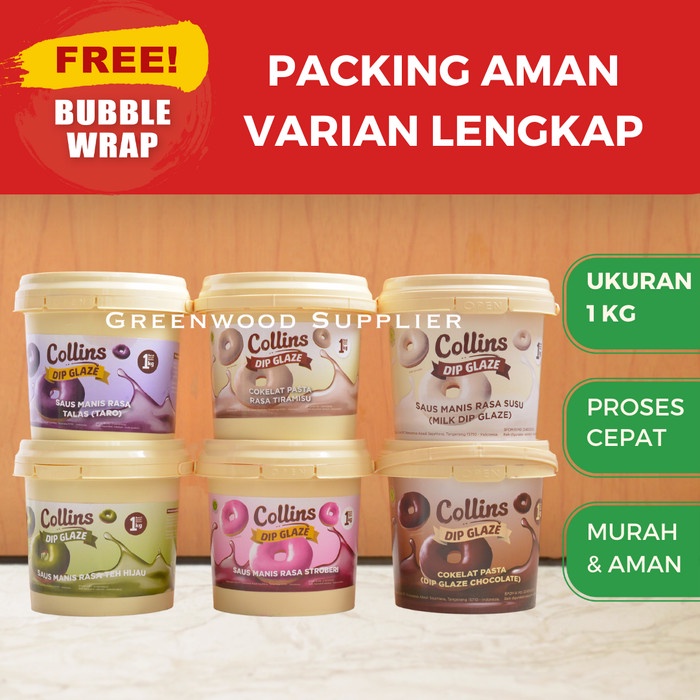 

Ready" Collins Dip Glaze - 1Kg (All Variant)