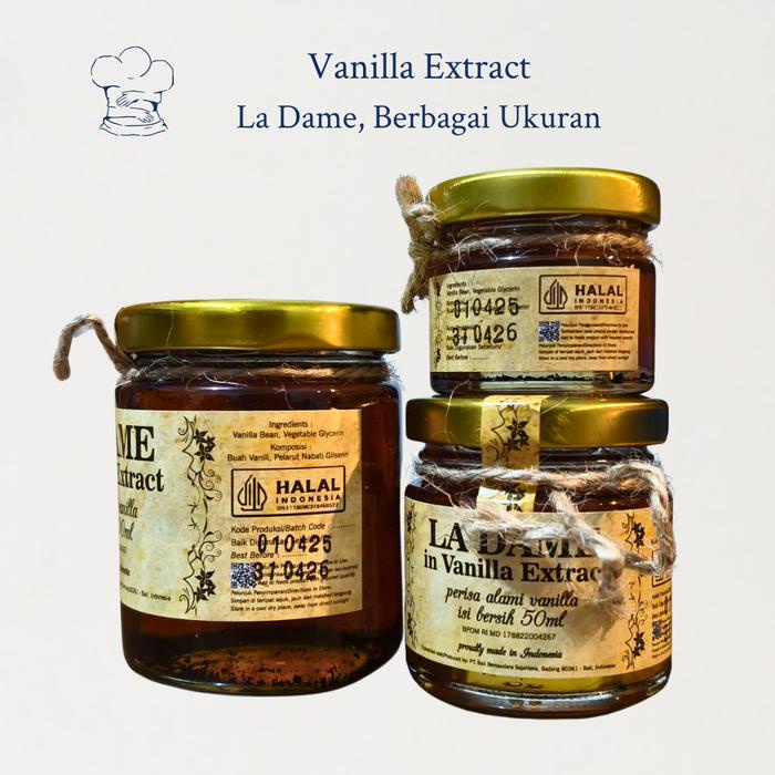 

Ready" La Dame Vanilla Extract / Vanilla Bean Paste (25/50/100Ml) Ekstrak & Pasta Vanila Premium
