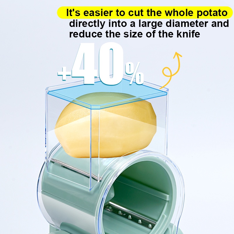 Kitchen multifunctional drum vegetable slicer hand cranked household slicer slicer potato slicer