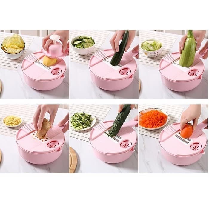 ALAT PEMOTONG SAYUR KENTANG DAN BUAH PARUTAN 12 IN 1 FOOD CRAVING