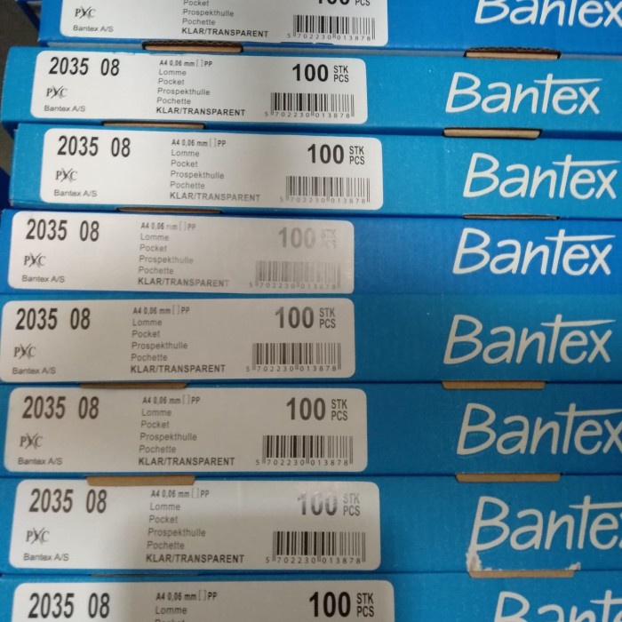 

BARANG TERLARIS pp pocket bantex A4 isi 100
