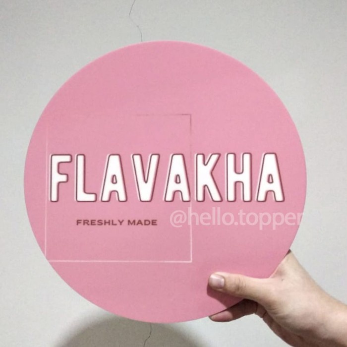 

BARANG TERLARIS Logo Acrylic UV printed 30cm / Logo Signage Akrilik