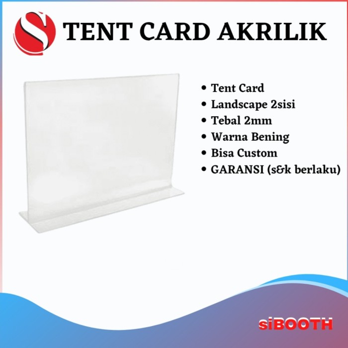

BARANG TERLARIS Tent Card A3 acrylic