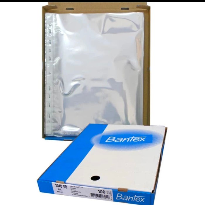 

BARANG TERLARIS pp pocket bantex A4 2040/sheet protector A4 dus 100 lembar
