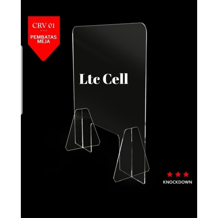 

BARANG TERLARIS Sekat Acrylic 5mm 140x80cm PREMIUM Meja Partisi Teller Kasir