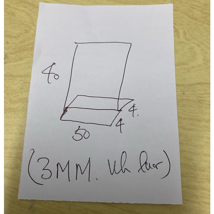 

BARANG TERLARIS Acrylic tent card 3mm ukuran T 40 cm x Panjang 50 cm