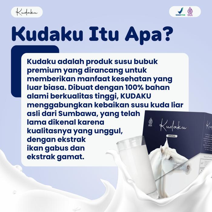 

Kudaku - Susu Kuda Bubuk Herbal Meredakan Sesak Nafas Paru Bronkitis Asma Radang Terbaru