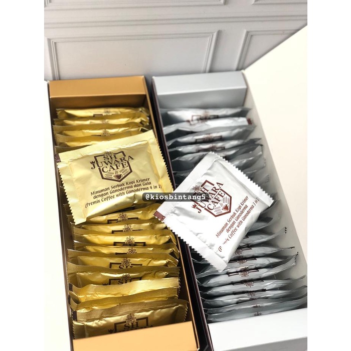 

Kopi Sh Juwara Cafe 1 Box Isi 20 Sachet 4 In 1 Normal Sugar Best Seller