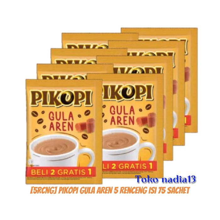 

Pikopi Gula Aren 5 Renceng, Isi 75Pcs (2+1) Coffee Minuman Robusta New