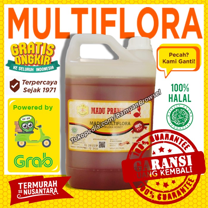 

BARANG TERLARIS Madu Pramuka Multiflora 2000 ml (2 Liter)