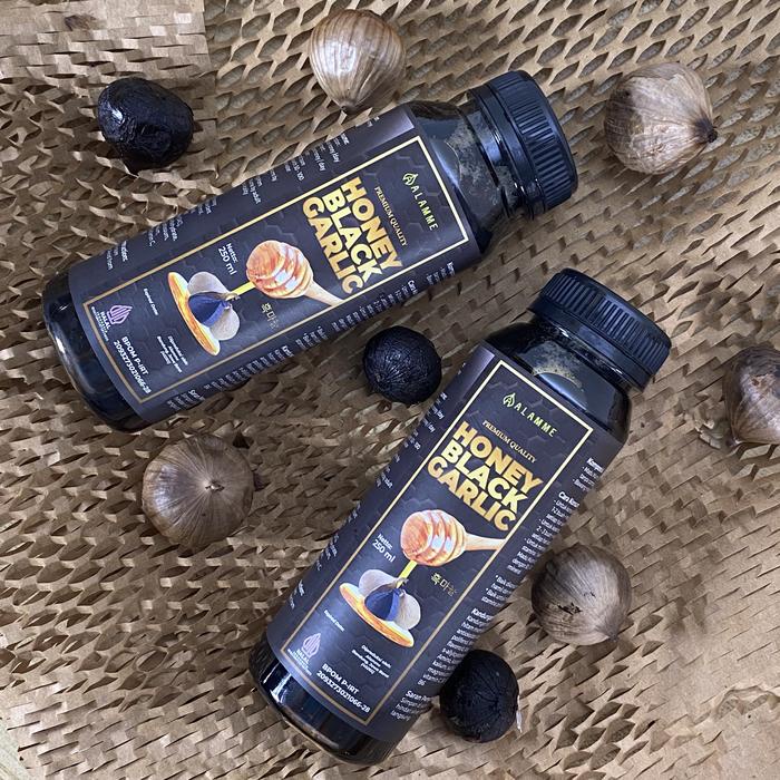 

BARANG TERLARIS Black Garlic Honey Alamme Quality 250ml 3pcs Hitam Manis Bawang Bebas gula