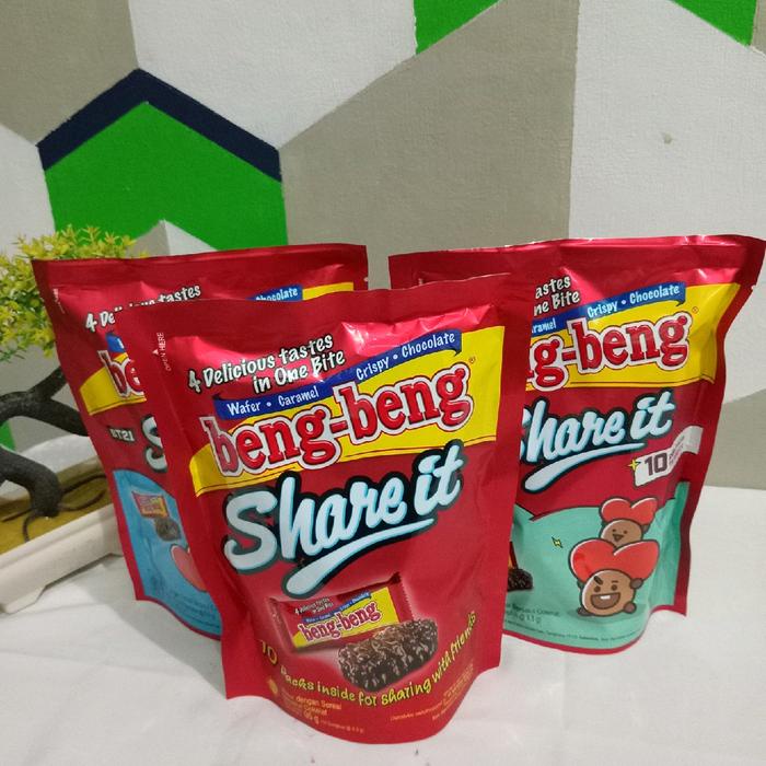 

beng-beng share it 95g paket 3bks wafer caramel crispy chocolate Coklat