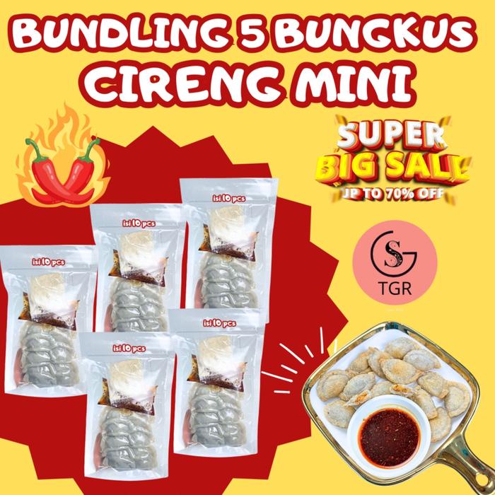 

Bundling Hemat 5 Bungkus Cireng Mini Ayam Suwir Goreng/kuah Dengan Sambal Chilli Oil